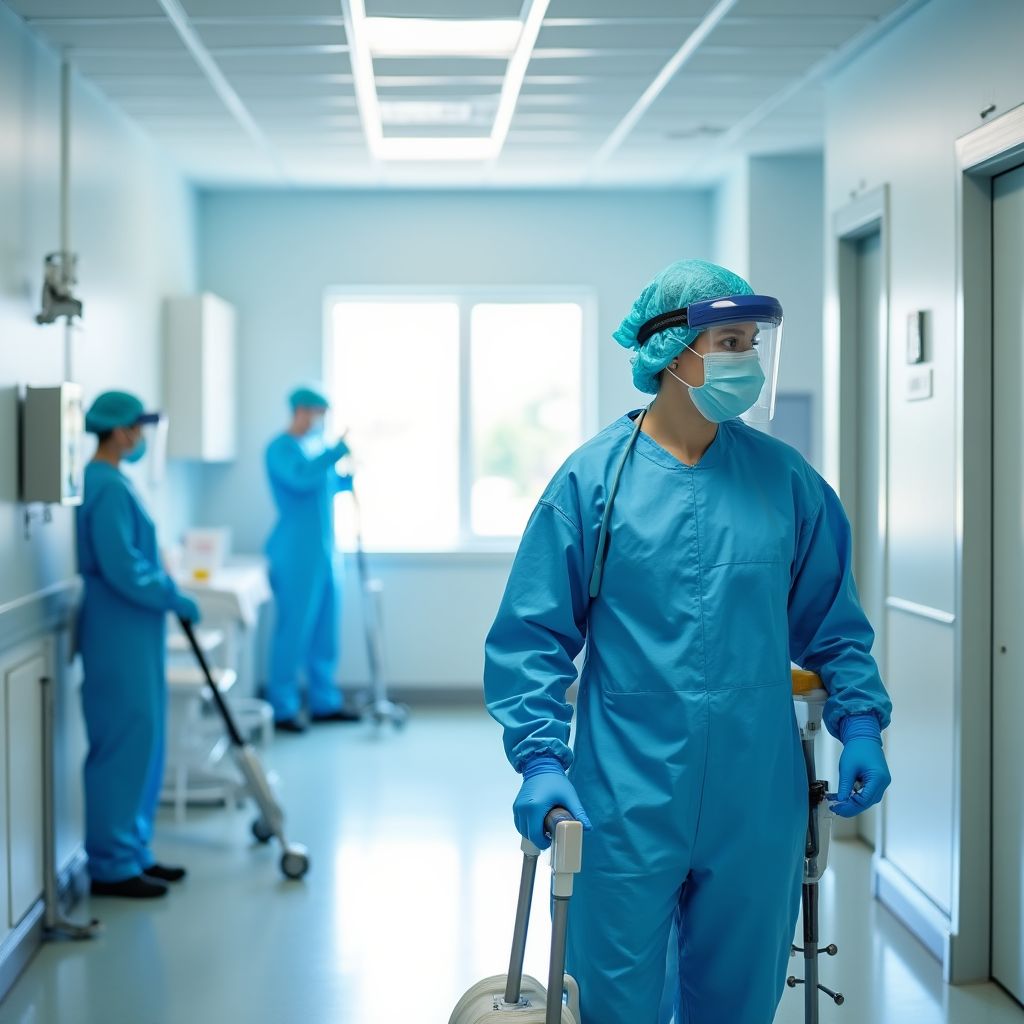 Healthcare facility cleaning