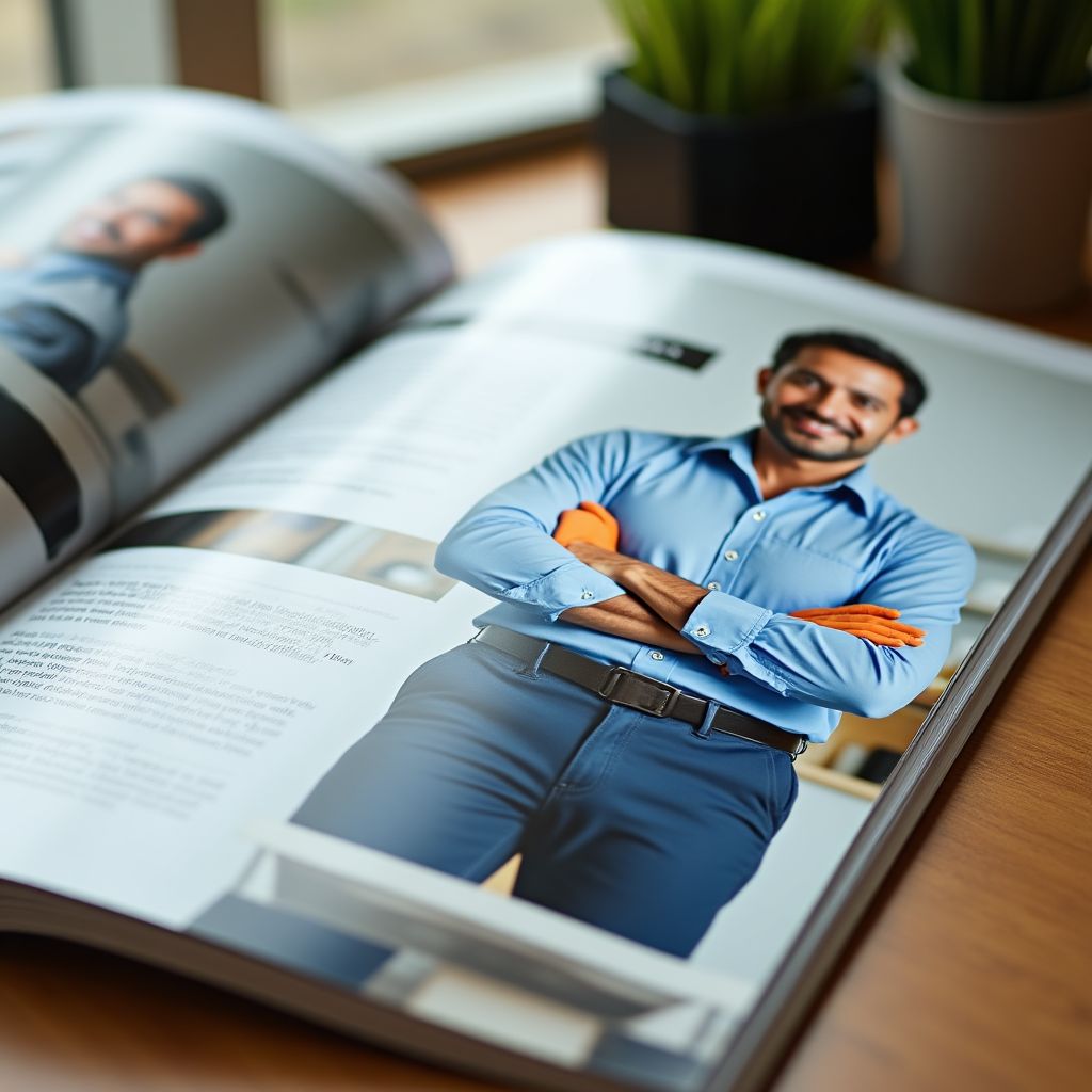 Business magazine feature